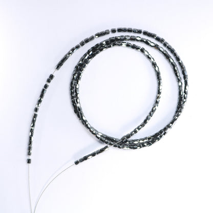 Natural Raw Black Diamond Beads | One-of-a-Kind Art Deco & Retro Necklace | Unique Vintage Jewelry Handmade Craft Supplies for Women