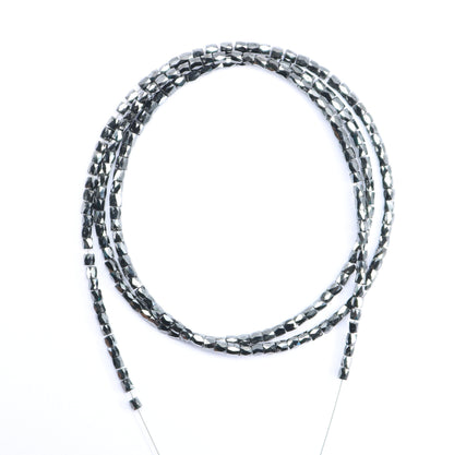 Natural Raw Black Diamond Beads | One-of-a-Kind Art Deco & Retro Necklace | Unique Vintage Jewelry Handmade Craft Supplies for Women
