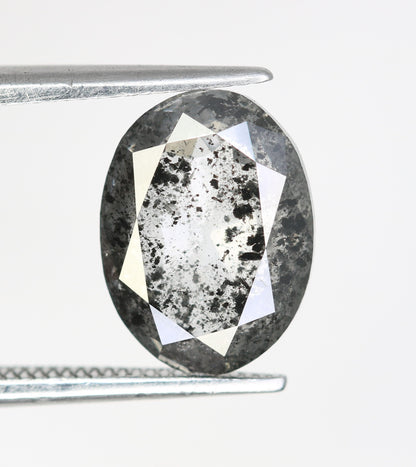 3 CT Natural Loose Salt and Pepper Diamonds | Mixed Round and Pear Shapes for Gold Jewelry | Unique Engagement Ring Gifts for Him and Her
