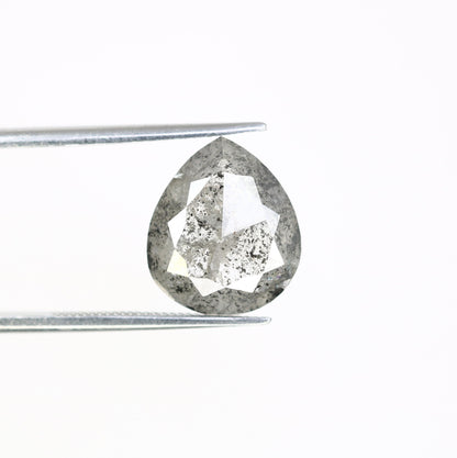 4.20 CT Pear Salt and Pepper Grey Galaxy Diamond | Anniversary Ring Gem | Perfect Gift for Wife, Girlfriend, or Daughter