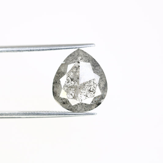 4.20 CT Pear Salt and Pepper Grey Galaxy Diamond | Anniversary Ring Gem | Perfect Gift for Wife, Girlfriend, or Daughter
