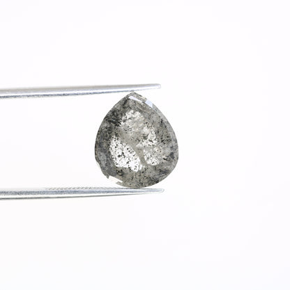 4.20 CT Pear Salt and Pepper Grey Galaxy Diamond | Anniversary Ring Gem | Perfect Gift for Wife, Girlfriend, or Daughter
