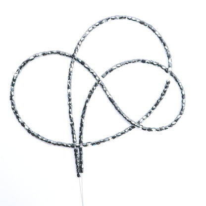 Natural Raw Black Diamond Beads | One-of-a-Kind Art Deco & Retro Necklace | Unique Vintage Jewelry Handmade Craft Supplies for Women