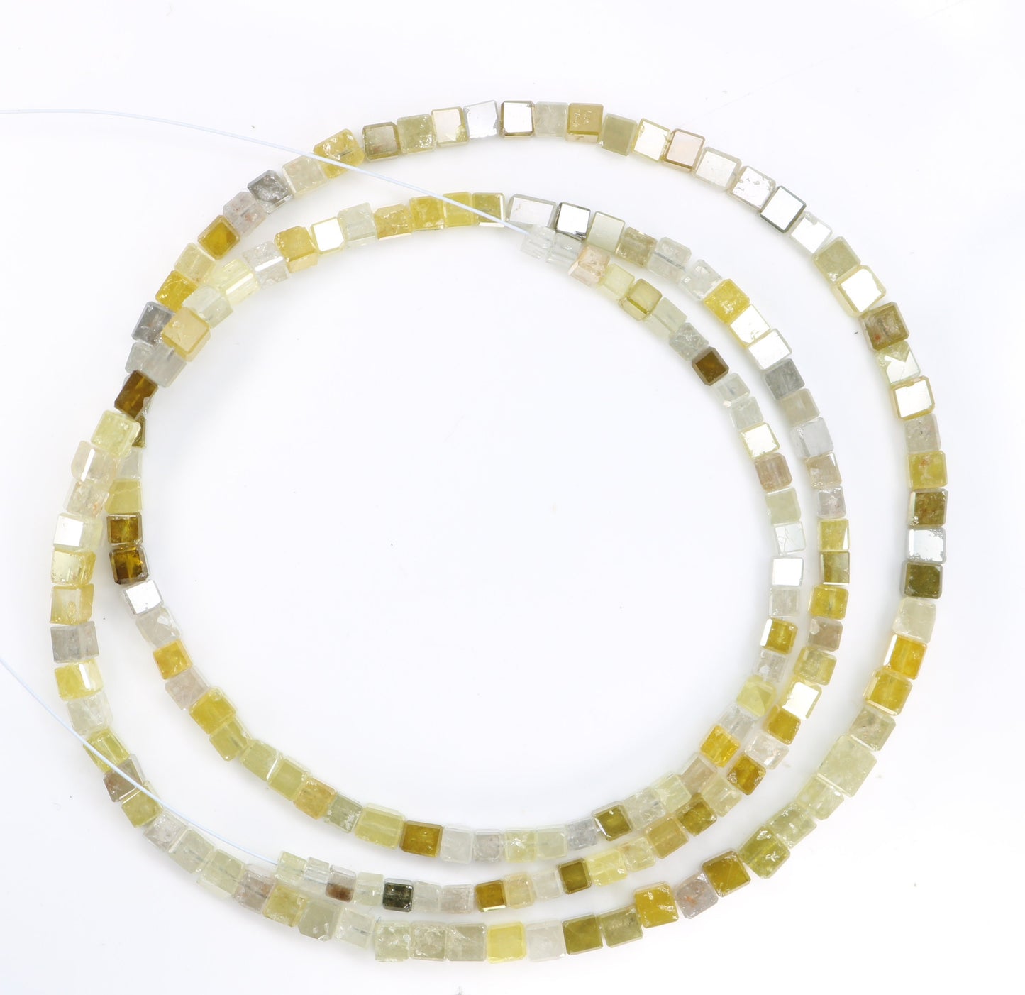 34.0 CT Natural Raw Rough Diamond Beads | Faceted Loose Gems for Artisan Vintage Necklaces | Jewelry Making & Handmade Craft