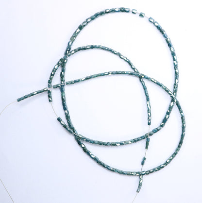12.0 CT Natural Raw Rough Diamond Beads | AAA Faceted Loose Gems for Artisan Jewelry | Perfect for Crystal Necklaces & Boho Chic Designs