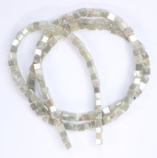 60.24 CT Natural Raw Rough Diamond Beads | Premium Faceted Loose Gems for Artisan Vintage Necklaces | Ideal for Crystal Jewelry & DIY