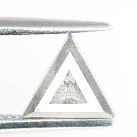 0.47 CT Salt and Pepper Triangle Cut Loose Diamond, Natural Grey Diamonds, For bracelet & pendant necklace, Victorian jewelry women gift
