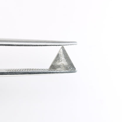 0.47 CT Salt and Pepper Triangle Cut Loose Diamond, Natural Grey Diamonds, For bracelet & pendant necklace, Victorian jewelry women gift