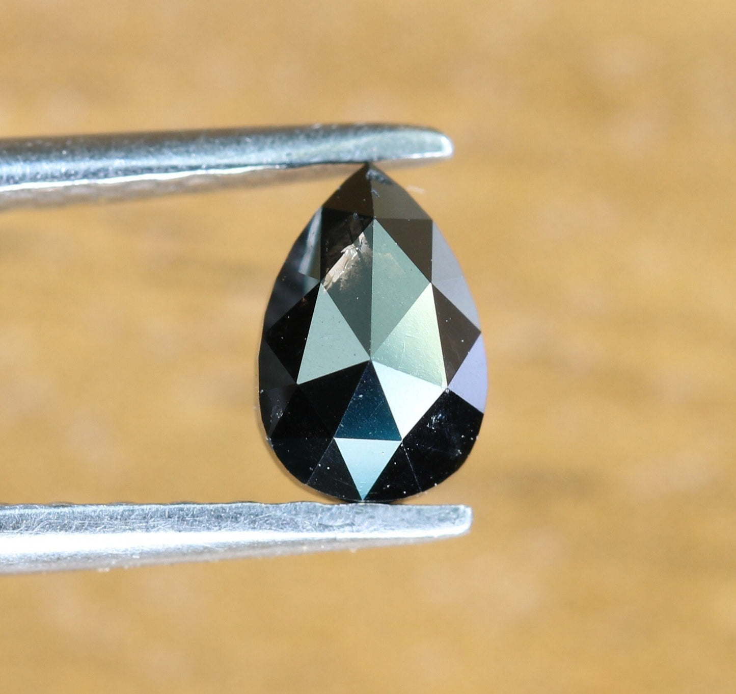 0.48 CT Black Pear Cut Real Diamond For Wedding/Engagement Ring ll Gift For HerFor Gold Ring Diamonds