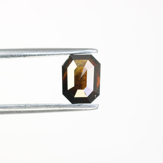 Fancy Brown Salt and Pepper Emerald Shape Diamond - Natural Loose Emerald Cut Diamond - Ideal for Emerald Engagement Ring