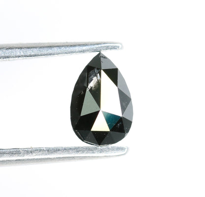 0.48 CT Black Pear Cut Real Diamond For Wedding/Engagement Ring ll Gift For HerFor Gold Ring Diamonds