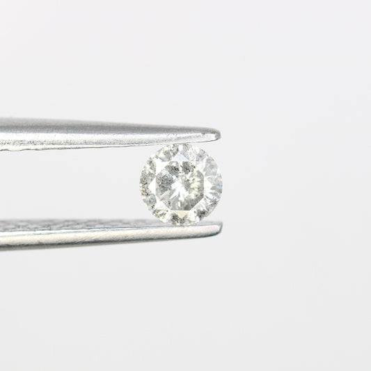 0.19 CT Natural Salt and Pepper Diamond - Round Brilliant Cut - Unique Design For Ring, Earring, Necklace Jewellery Making Diamonds