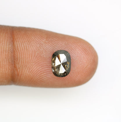 1.71 CT Dark Green Oval Shape Diamond - Perfect for Engagement Ring & Stunning Gold Ring Jewelry for Unique Style