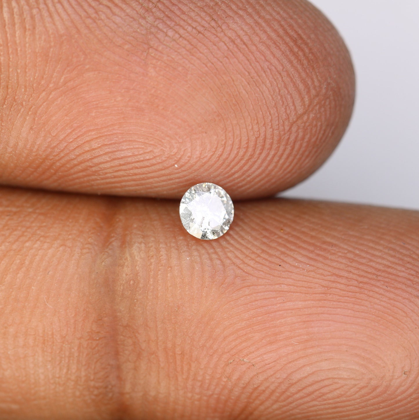 0.19 CT Natural Salt and Pepper Diamond - Round Brilliant Cut - Unique Design For Ring, Earring, Necklace Jewellery Making Diamonds