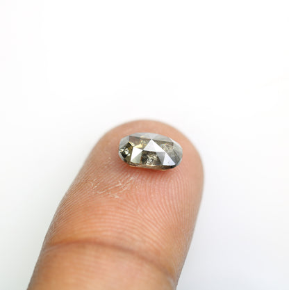 1.71 CT Dark Green Oval Shape Diamond - Perfect for Engagement Ring & Stunning Gold Ring Jewelry for Unique Style