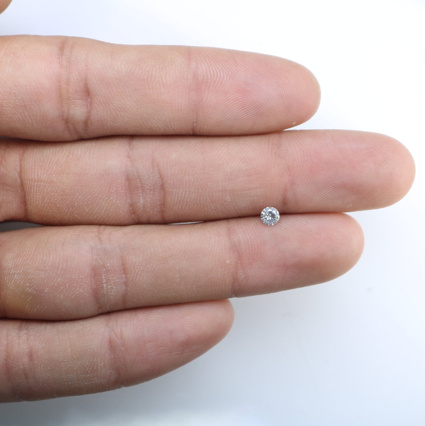 0.19 CT Natural Salt and Pepper Diamond - Round Brilliant Cut - Unique Design For Ring, Earring, Necklace Jewellery Making Diamonds
