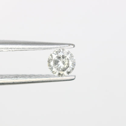 0.19 CT Natural Salt and Pepper Diamond - Round Brilliant Cut - Unique Design For Ring, Earring, Necklace Jewellery Making Diamonds