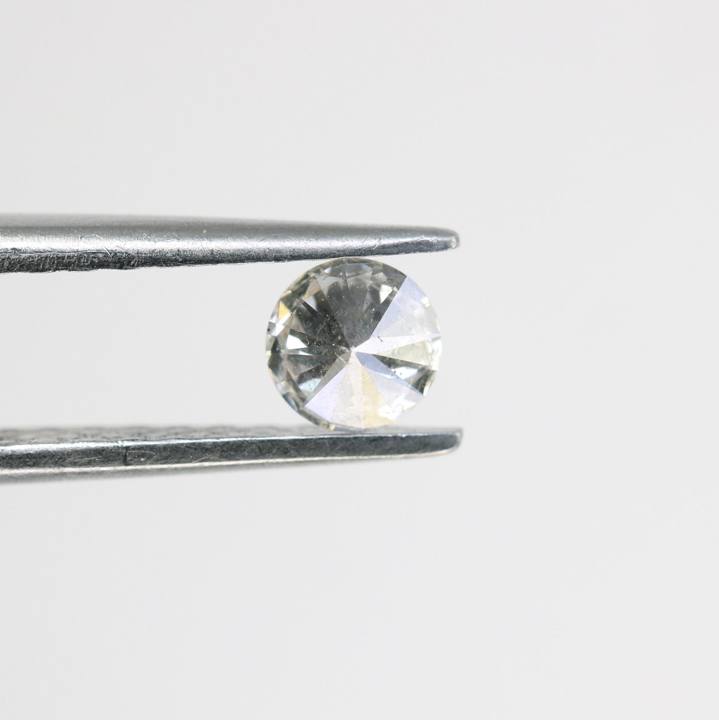 0.32 Carat 4.4mm Loose Round Salt and Pepper Natural Diamond for Wedding Ring Bands | Perfect for Unique Engagement or Custom Jewelry Design