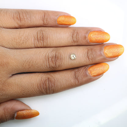 0.59 CT Hexagon Cut Salt and Pepper Diamond - Natural Hexagon Diamond - Salt and Pepper Ring - Gift for Wifey - Gift for mother - jewelry