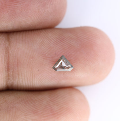 0.28 CT Unique Pentagon Cut Salt and Pepper Diamond For handmade necklace pendant Black/Grey crystal Diamond for Engagement Gold Ring Gift