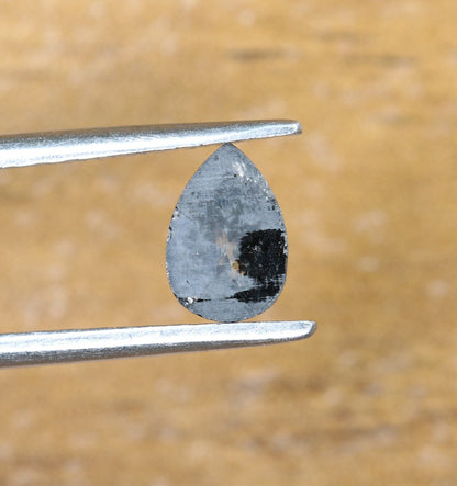0.53 CT Black Pear Cut Salt And Pepper Diamond For Engagement/Wedding RingFor Gold Ring Diamonds