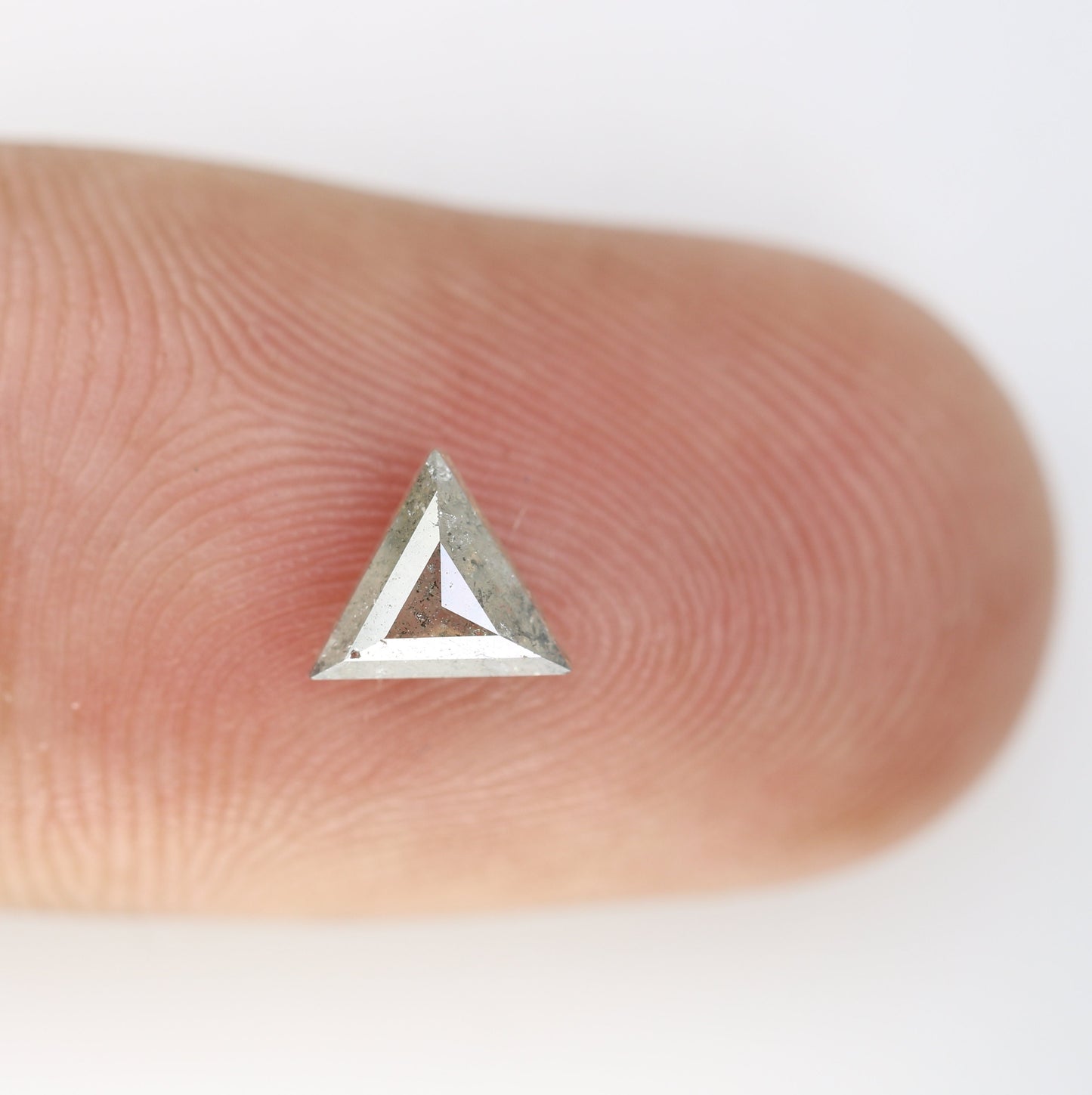 Salt and Pepper Triangle Cut Diamond, Natural Loose Unique Diamonds, For bracelet & pendant necklace, handmade Victorian jewelry women gift