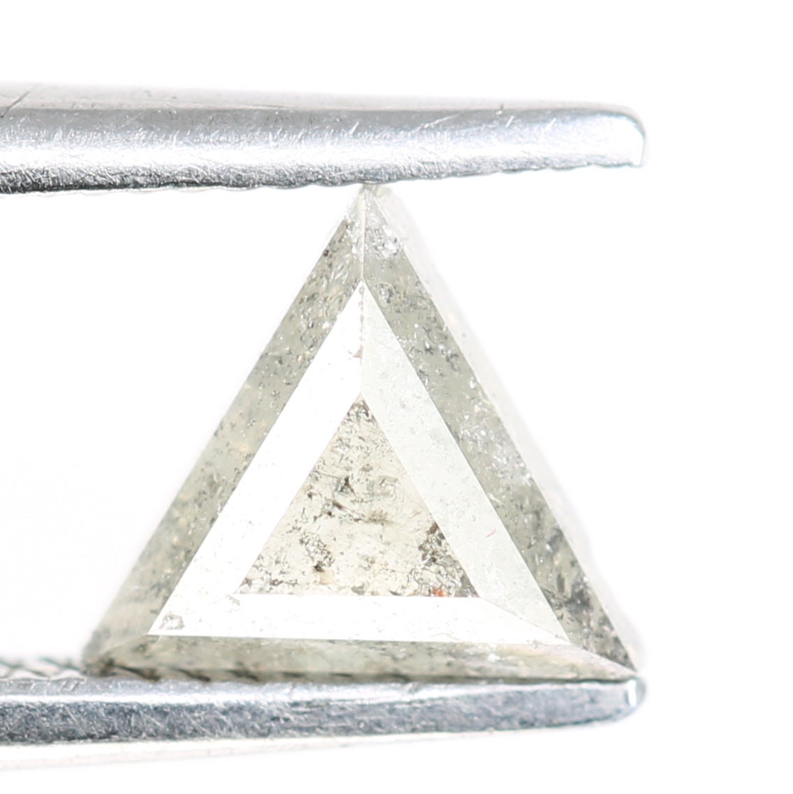 Salt and Pepper Triangle Cut Diamond, Natural Loose Unique Diamonds, For bracelet & pendant necklace, handmade Victorian jewelry women gift