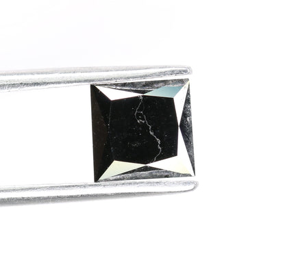1.34 Carat Princess Cut Black Diamond For Wedding/Engagement RingFor Gold Ring Diamonds