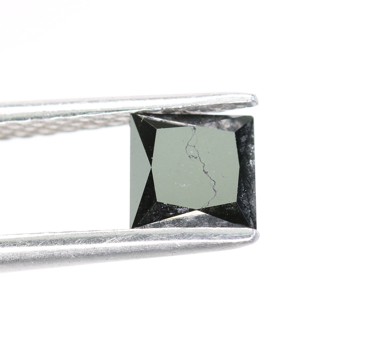 1.34 Carat Princess Cut Black Diamond For Wedding/Engagement RingFor Gold Ring Diamonds