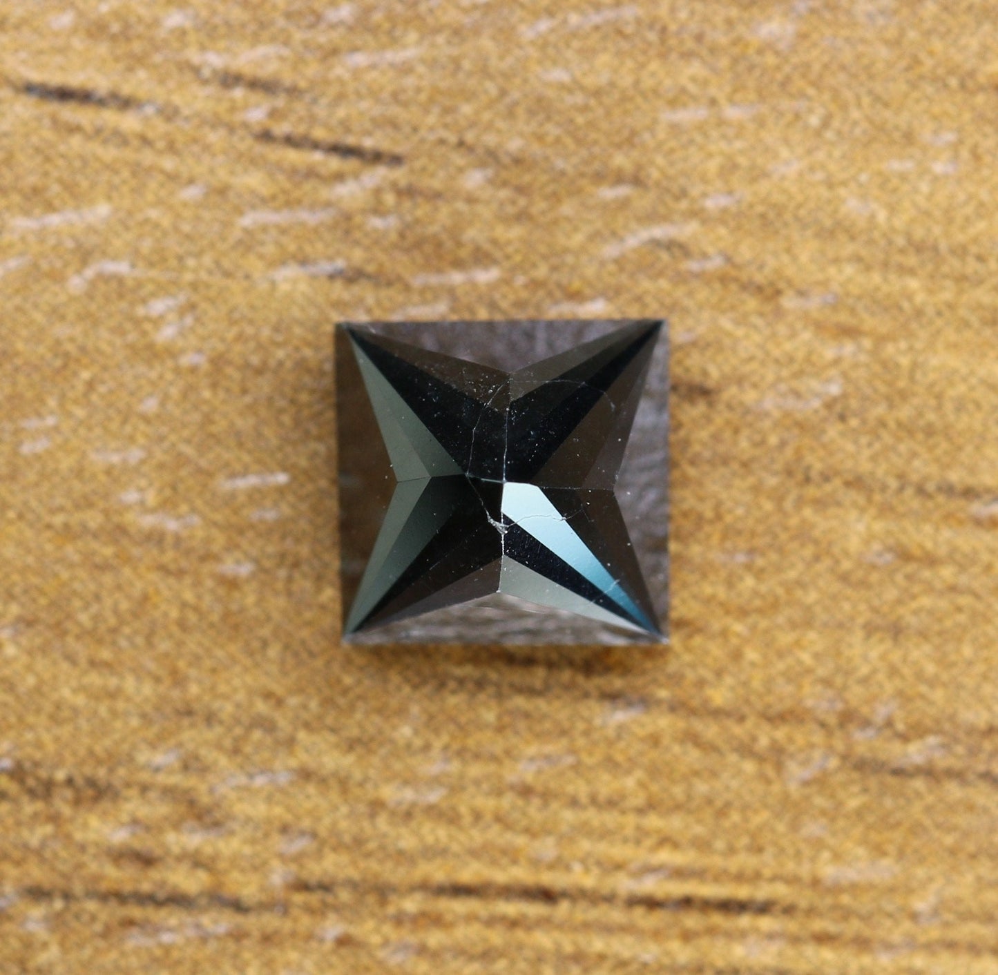 1.34 Carat Princess Cut Black Diamond For Wedding/Engagement RingFor Gold Ring Diamonds