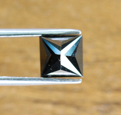 1.34 Carat Princess Cut Black Diamond For Wedding/Engagement RingFor Gold Ring Diamonds