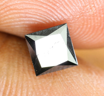 1.34 Carat Princess Cut Black Diamond For Wedding/Engagement RingFor Gold Ring Diamonds