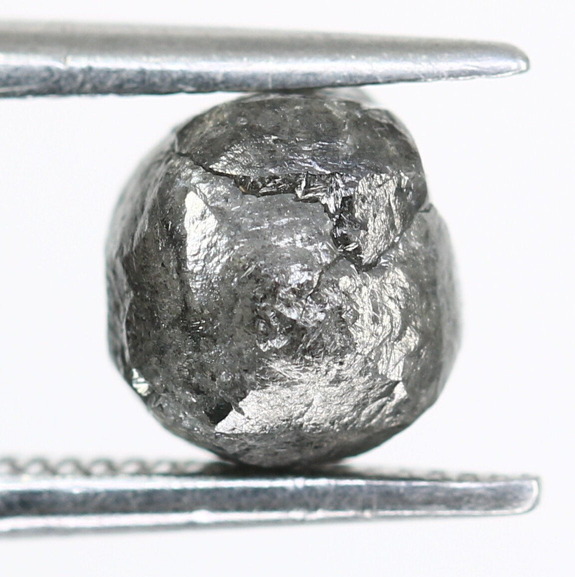 1.97CT Salt and Pepper Uncut Gray Diamond|For Rough Diamond Gold Ring|Raw Diamond For Jewelry|Unique Gift|Antique Raw Diamond Gift