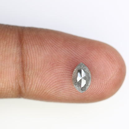 0.98 CT Natural Marquise Shape Salt And Pepper Diamond | Black/Grey Diamonds For Weeding & Earring | For pendant | For Bracelet Diamonds