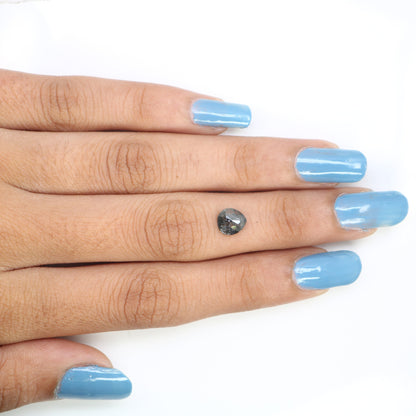 1.15 CT Pear Cut Salt and Pepper Loose Diamond for Birthday Gift | Perfect Gift for Mom or Daughter | Elegant Gold Ring Gemstone