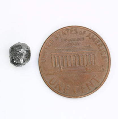1.97CT Salt and Pepper Uncut Gray Diamond|For Rough Diamond Gold Ring|Raw Diamond For Jewelry|Unique Gift|Antique Raw Diamond Gift