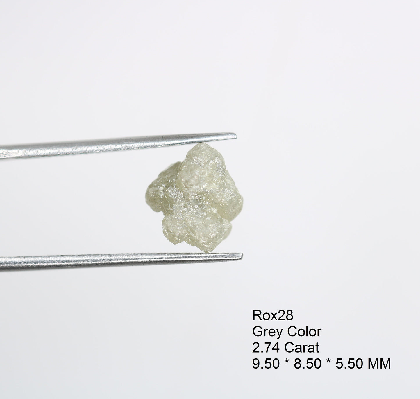 2.74 CT Salt and Pepper Uncut White Diamond|For Rough Diamond Gold Ring|Raw Diamond For Jewelry|Unique Gift|Antique Raw Diamond Gift