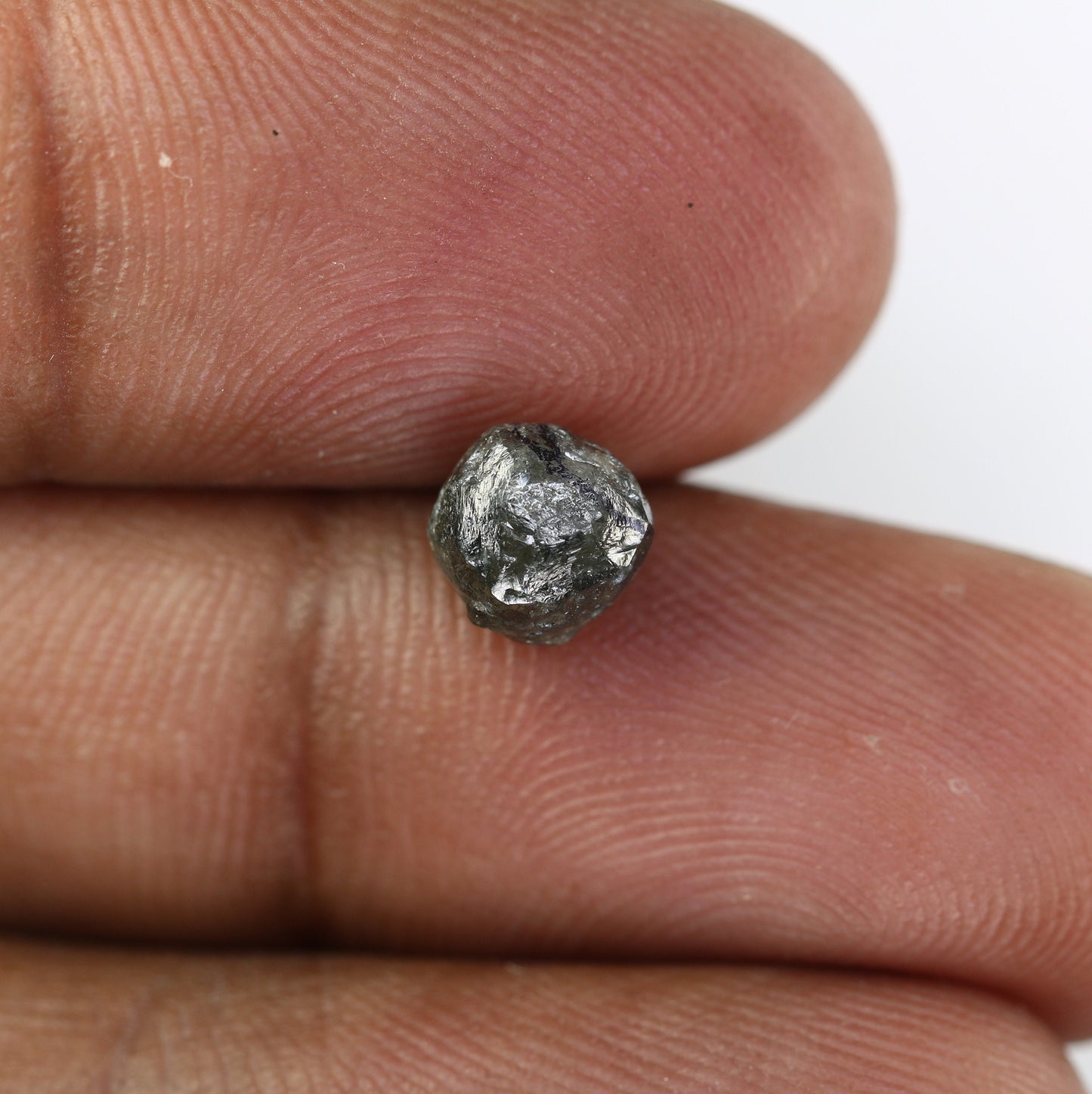 2.40CT Salt and Pepper Uncut Gray Diamond|For Rough Diamond Gold Ring|Raw Diamond For Jewelry|Unique Gift|Antique Raw Diamond Gift