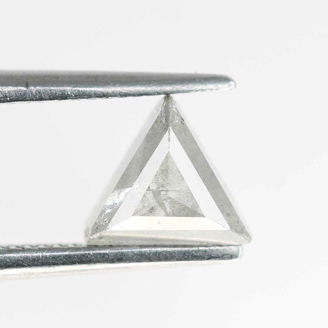 0.81 CT Salt and Pepper Triangle Cut Diamond, Natural Loose Grey Diamonds, For bracelet & pendant necklace, Victorian jewelry women gift