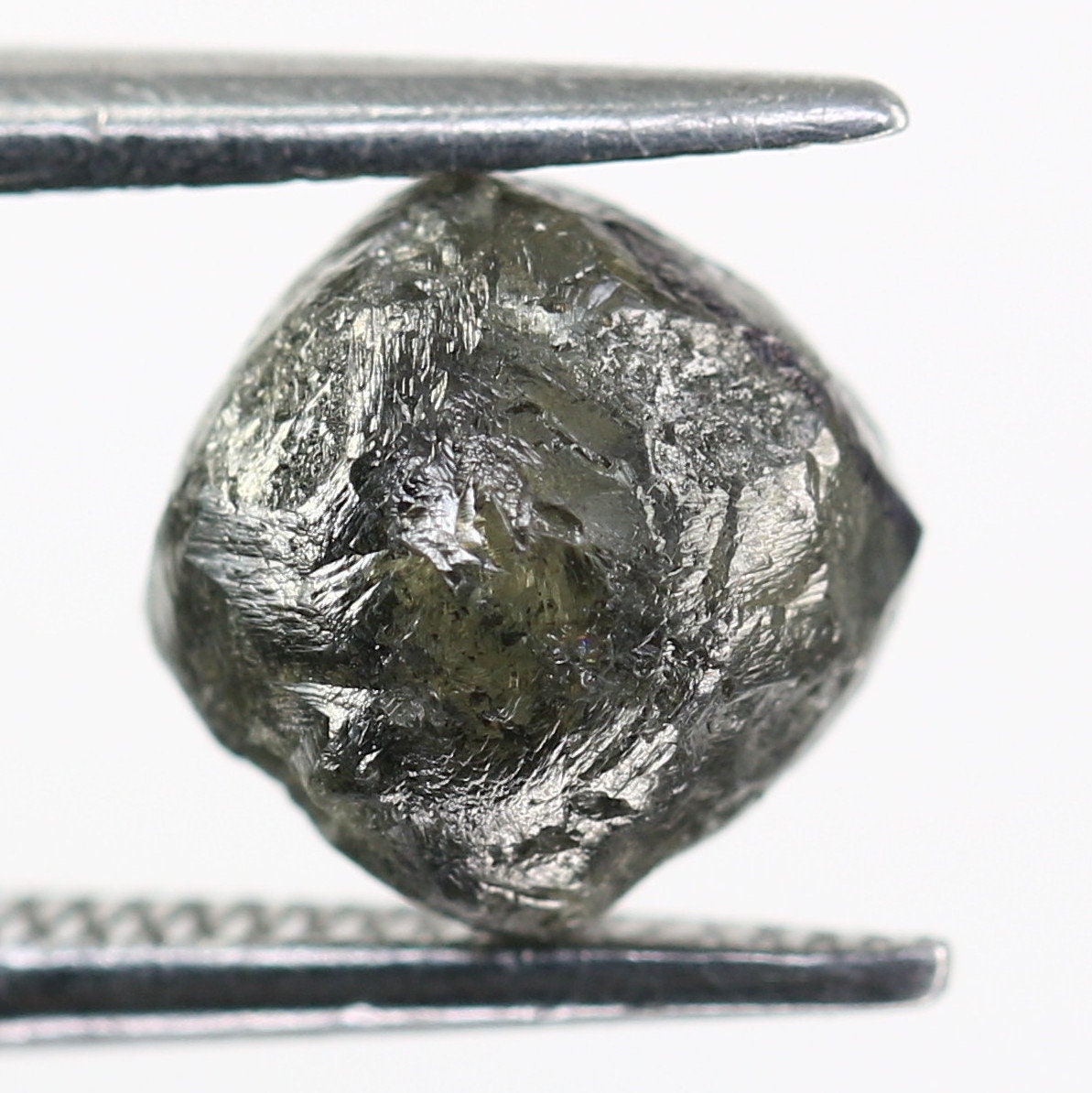 2.40CT Salt and Pepper Uncut Gray Diamond|For Rough Diamond Gold Ring|Raw Diamond For Jewelry|Unique Gift|Antique Raw Diamond Gift