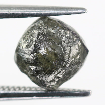 2.40CT Salt and Pepper Uncut Gray Diamond|For Rough Diamond Gold Ring|Raw Diamond For Jewelry|Unique Gift|Antique Raw Diamond Gift