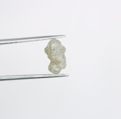 2.74 CT Salt and Pepper Uncut White Diamond|For Rough Diamond Gold Ring|Raw Diamond For Jewelry|Unique Gift|Antique Raw Diamond Gift