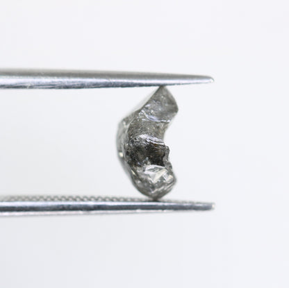 1.45 CT Salt and Pepper Uncut Gray Diamond|For Rough Diamond Gold Ring|Raw Diamond For Jewelry|Unique Gift|Antique Raw Diamond Gift