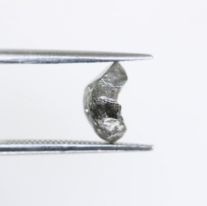 1.45 CT Salt and Pepper Uncut Gray Diamond|For Rough Diamond Gold Ring|Raw Diamond For Jewelry|Unique Gift|Antique Raw Diamond Gift