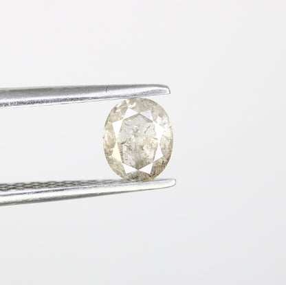 Salt and Pepper Oval Cut Diamond - Ideal for Engagement Rings & Elegant Gold Ring Jewelry for Unique Style