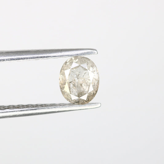 Salt and Pepper Oval Cut Diamond - Ideal for Engagement Rings & Elegant Gold Ring Jewelry for Unique Style