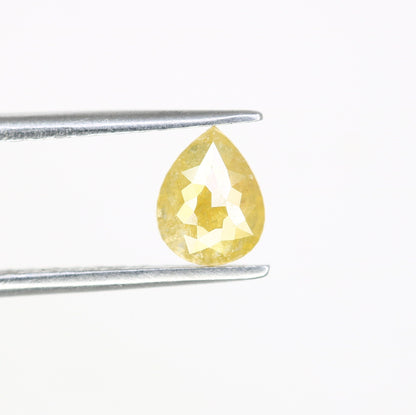Loose Yellow Rose Cut Pear Rustic Diamond | Unique Gold Ring | Natural Diamond Jewelry