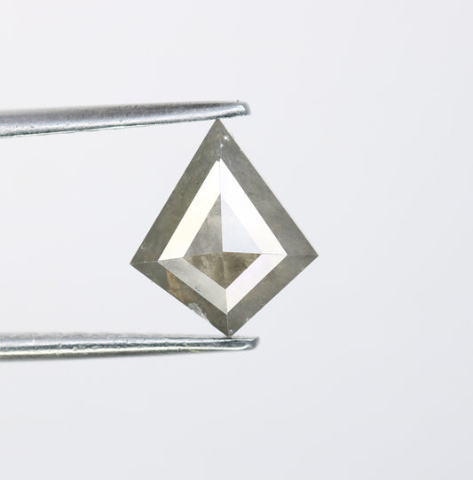1.64 CT Grey Kite shape Natural Loose Diamond  -Kite Shape Salt and Pepper Diamond - For Salt Pepper Diamond Ring - Sale Offer- Unique Gift