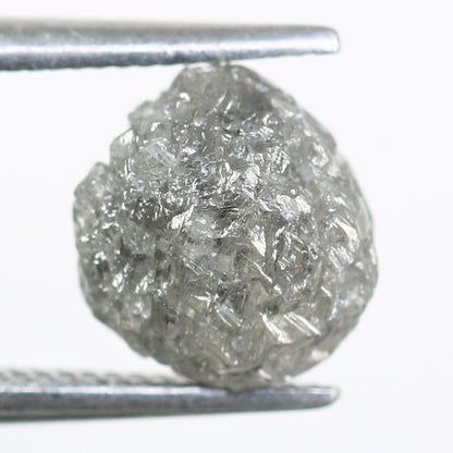 2.19CT Natural Rough Gray Uncut Diamond|For Uncut Rough Diamond Gold Ring|Raw Diamond For Jewelry|Unique Gift|Antique Raw Diamond Gift