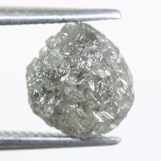 2.19CT Natural Rough Gray Uncut Diamond|For Uncut Rough Diamond Gold Ring|Raw Diamond For Jewelry|Unique Gift|Antique Raw Diamond Gift